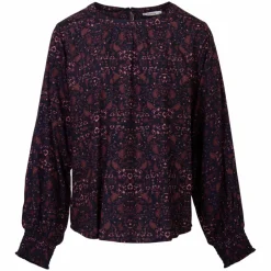 ChaCha Dame Bluse - Navy/Red