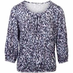 Discount ChaCha Dame Bluse - Print 2 Blue