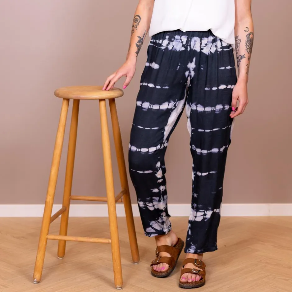 Outlet ChaCha Dame Bukser - Navy/grey