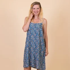 Clearance ChaCha Dame Kjole - Blue Flower