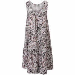 Online ChaCha Dame Kjole - White Print