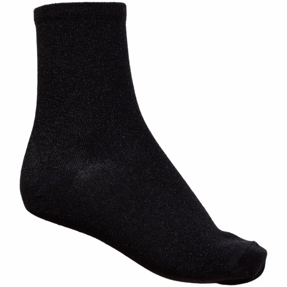 Hot Steenholt ChaCha Dame Strømper m. glimmer - Black