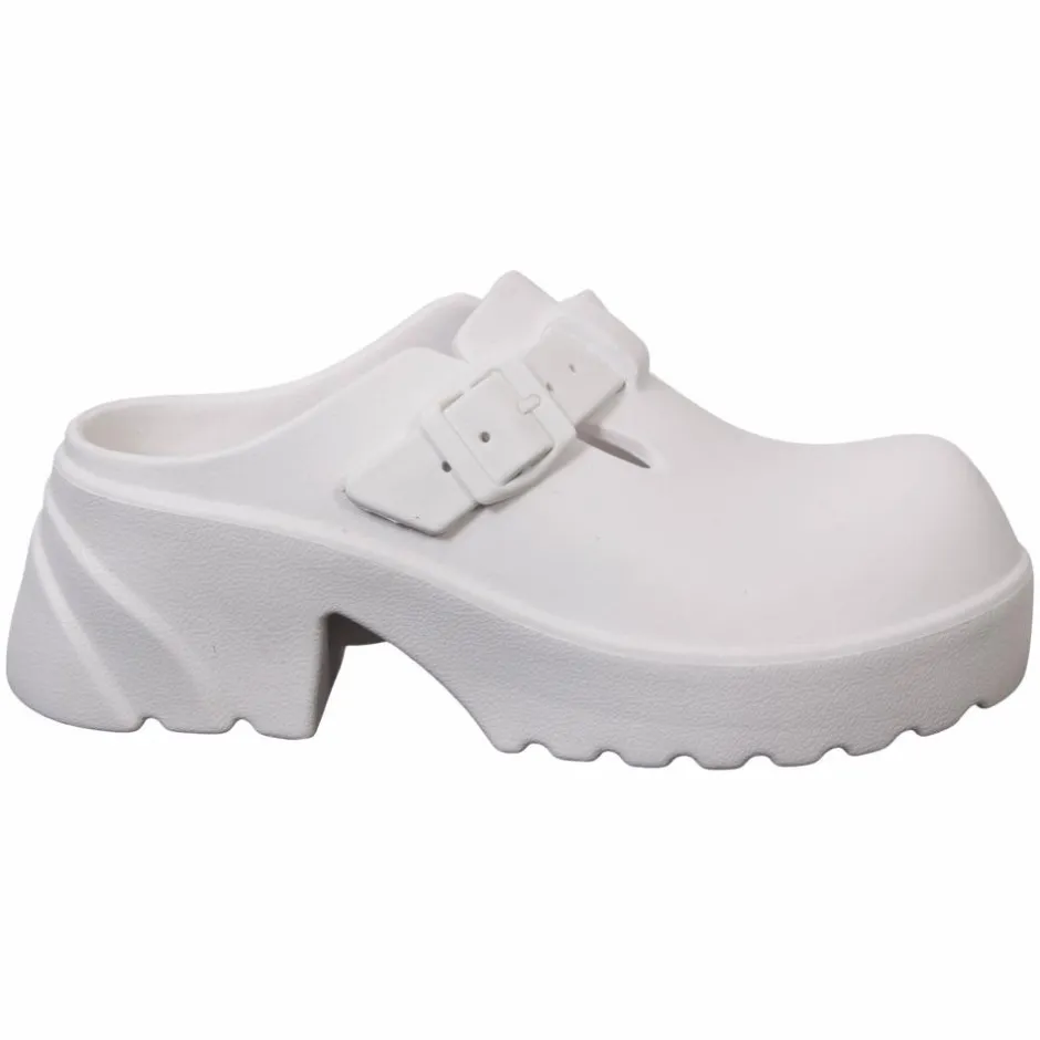 Best NN Chunky Dame Clogs - Hvid