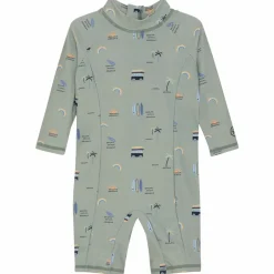 Hot Color Kids Børne Badeheldragt UV 50+ - Iceberg Green