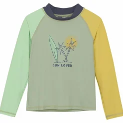 Sale Color Kids Drenge Badebluse UV 50+ - Iceberg Green