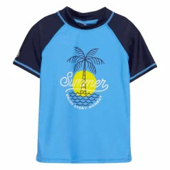 Hot Color Kids Drenge Badebluse - Azure Blue