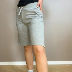 New Cozy By JZ Dame Shorts i økologisk bomuld - Grey Melange