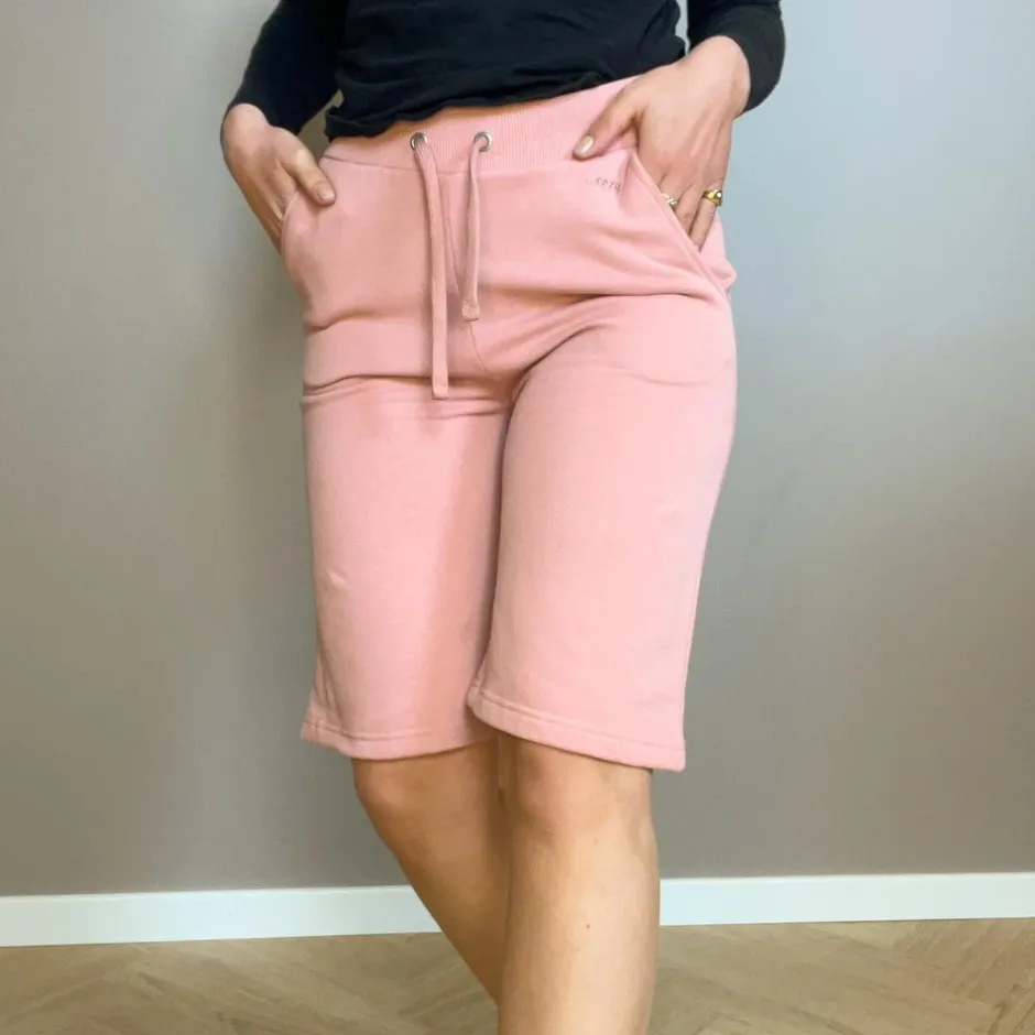 Outlet Cozy By JZ Dame Shorts i økologisk bomuld - Rose