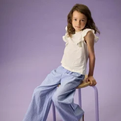 Clearance Creamie Pige Bluse - Cloud