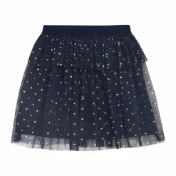 Clearance Creamie Pige Nederdel m. glimmer - Black Iris