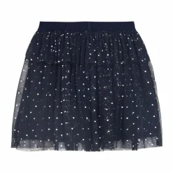 Clearance Creamie Pige Nederdel m. glimmer - Black Iris