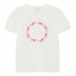 Hot Creamie Pige T-shirt i økologisk bomuld - Rose Smoke