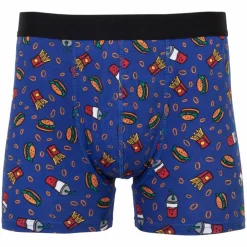 Online Crossbow Boxer Herre Tights - Blå m. Print