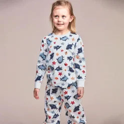 Clearance Crossbow Børne Nattøjssæt - Lyseblå