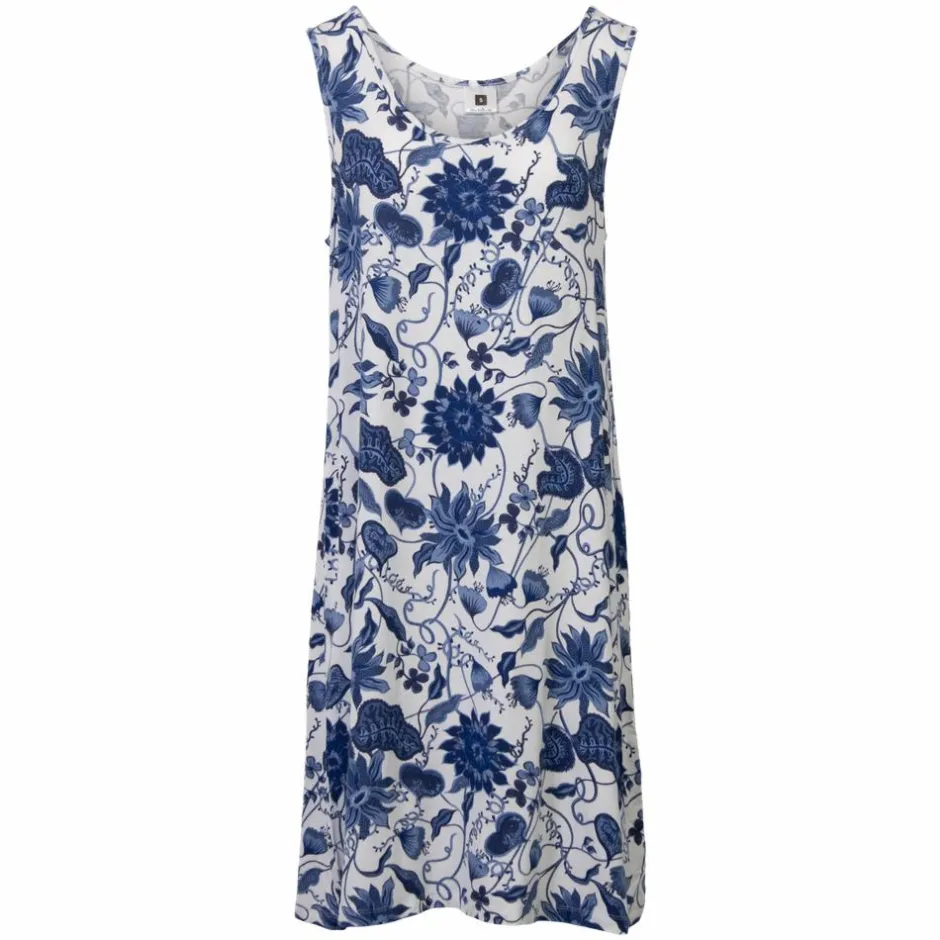 Best Crossbow Dame Kjole i bambus - Blå/hvid