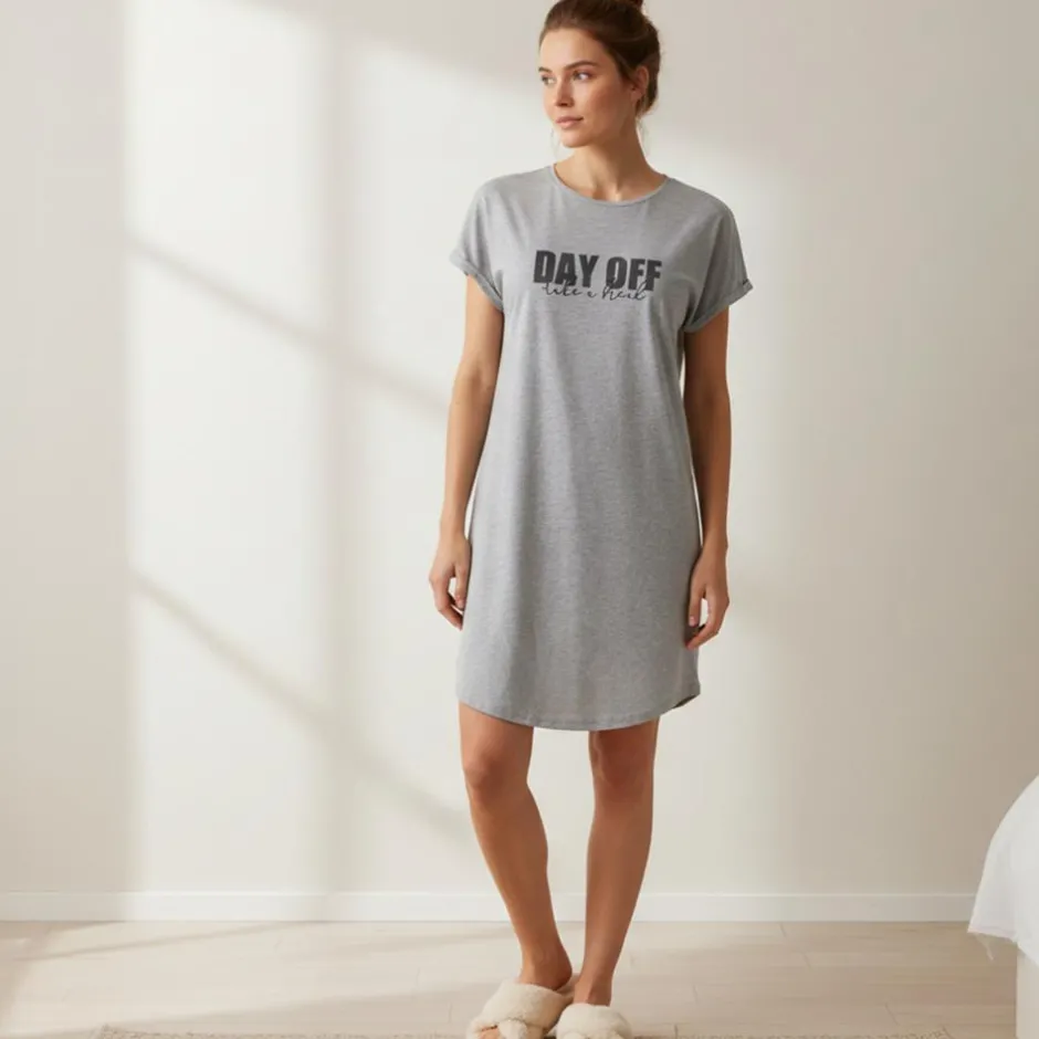 Outlet Crossbow Dame Natkjole - Lysegrå