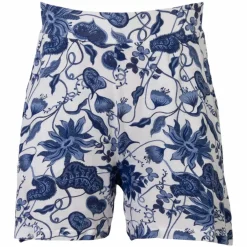 Online Crossbow Dame Shorts i bambus - Blå/hvid