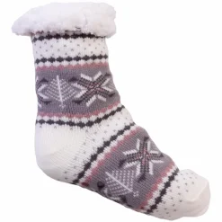 New Crossbow Dame Strømper - Mørkegrå/rød