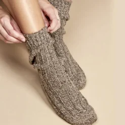 Clearance Crossbow Dame Strømper i uldmix - Mørk Beige