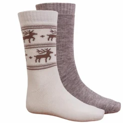 Online Crossbow Jule Herre Strømper - Brun rensdyr