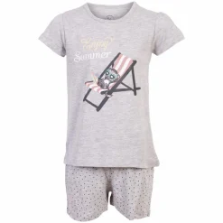 Clearance Crossbow Pige Nattøjssæt - Lysegrå