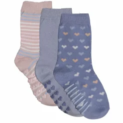 Online Crossbow Pige Strømper m. non-slip - Blue/Dark Pink