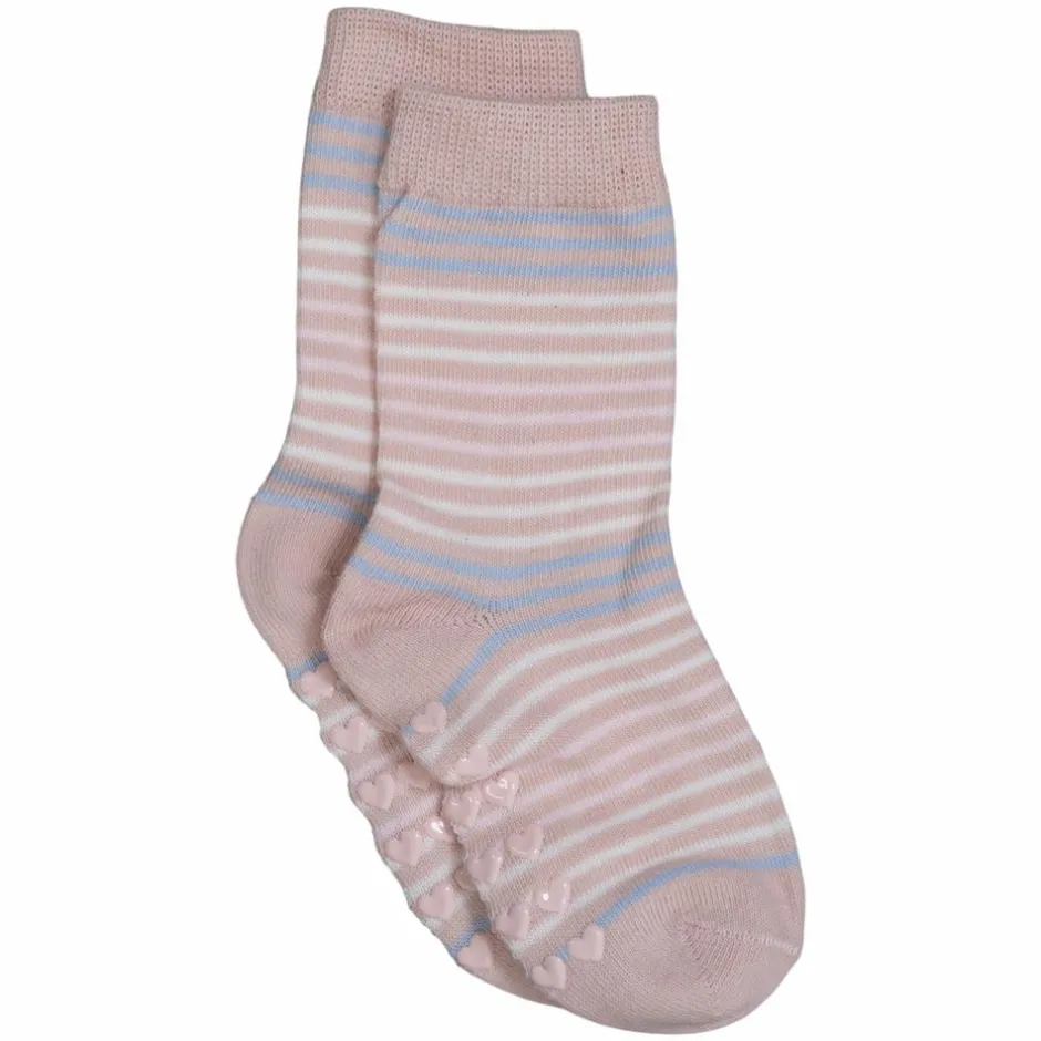 Online Crossbow Pige Strømper m. non-slip - Blue/Dark Pink