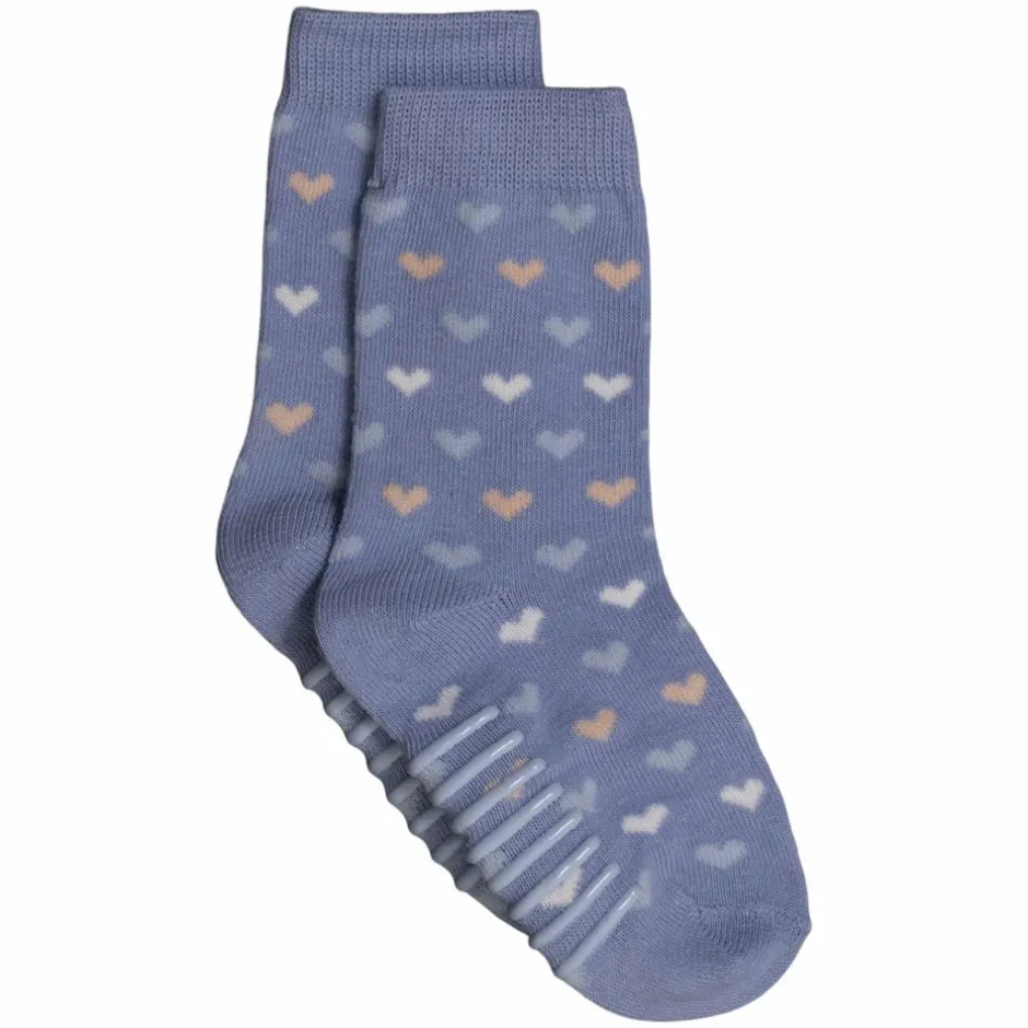 Online Crossbow Pige Strømper m. non-slip - Blue/Dark Pink