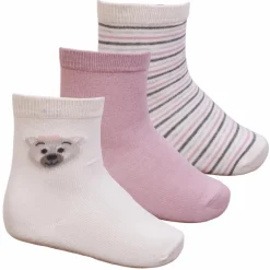 Outlet Crossbow Pige Strømper m. non-slip - Black/White