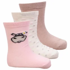Best Crossbow Pige Strømper m. non-slip - Lyserød ko
