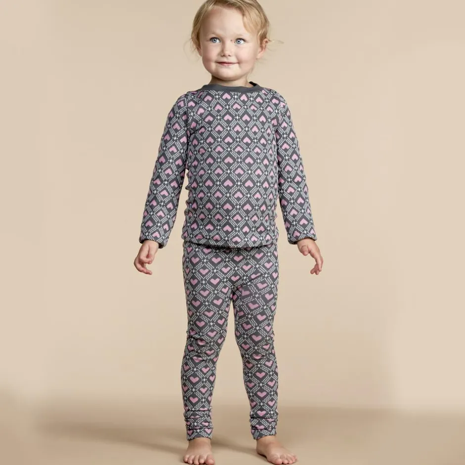 Best Crossbow Pige Termoundertrøje - Grå M.Hjerter