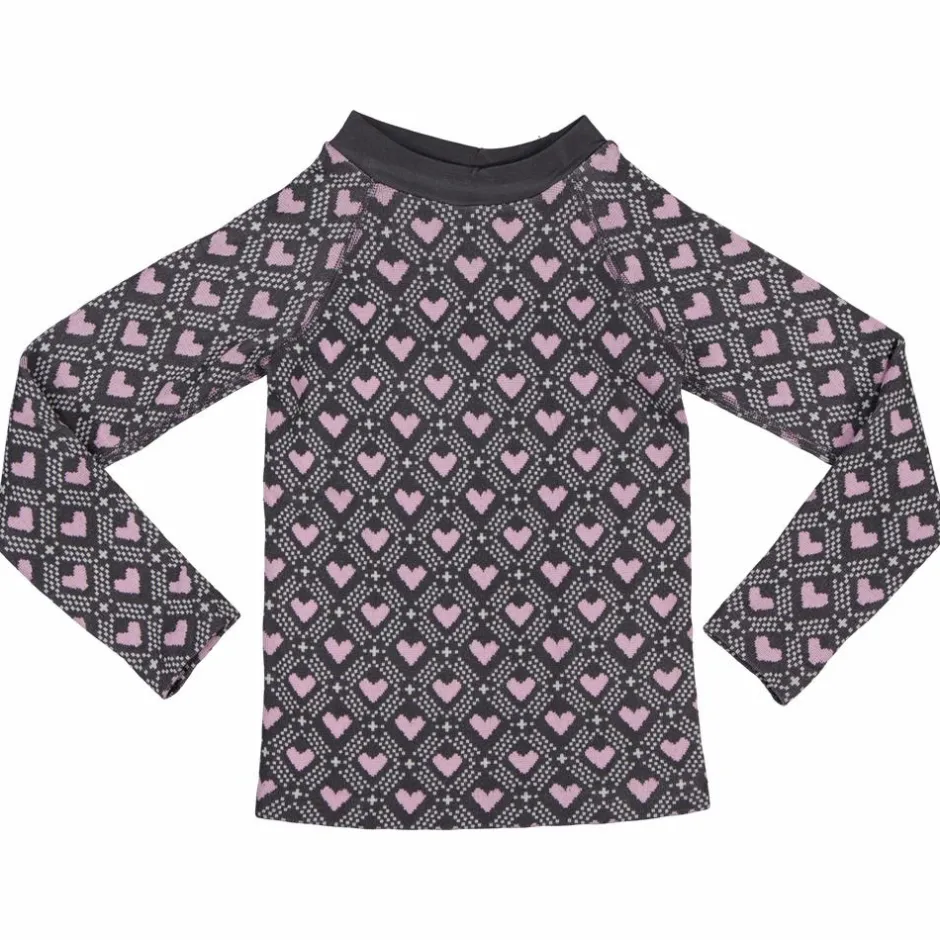 Best Crossbow Pige Termoundertrøje - Grå M.Hjerter