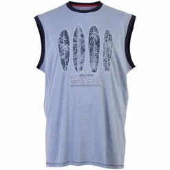 Discount D555 Bretton Herre T-shirt Plus Size - Blue Marl