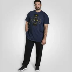 Clearance D555 Burnley Herre T-shirt - Blue Reno