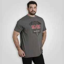 Sale D555 Clydebank Herre T-shirt - Charcoal Marl