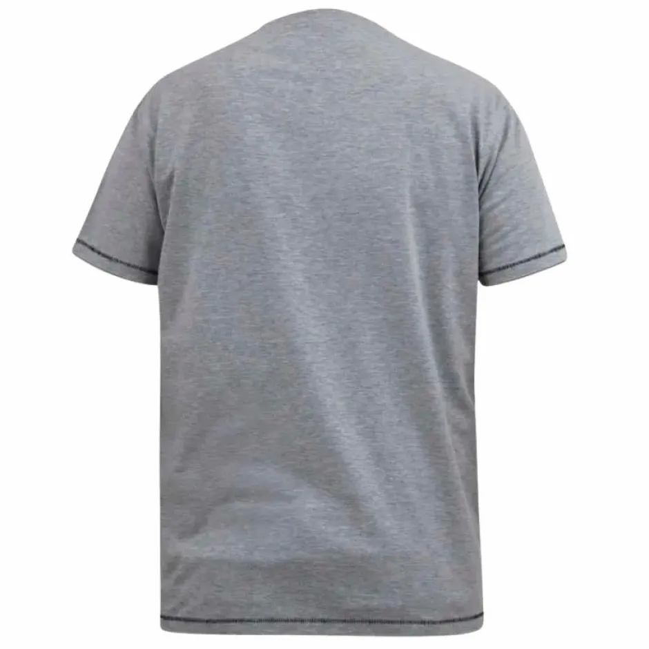 Clearance D555 Comic Marvel Herre T-shirt Plus Size - Grey Marl