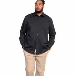 Discount D555 Corbin Herre Skjorte Plus Size - Black