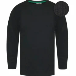 Outlet D555 Exeter Herre Skiundertrøje Plus Size - Black