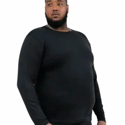 Outlet D555 Exeter Herre Skiundertrøje Plus Size - Black