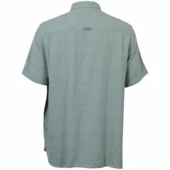 Sale D555 Falmouth Herre Kortærmet skjorte i hørmix - Mint