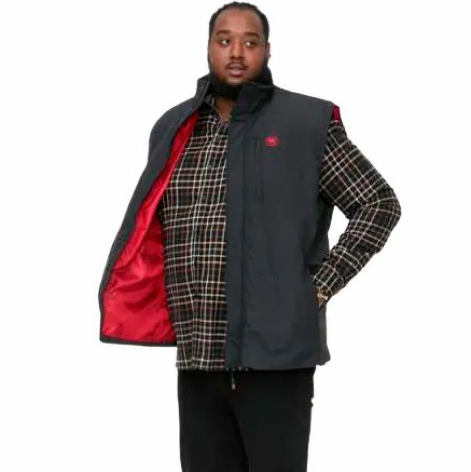 Clearance D555 Felipe1 Herre Vest Plus Size - Black