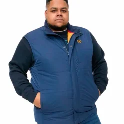 Outlet D555 Felipe2 Herre Vest Plus Size - Navy