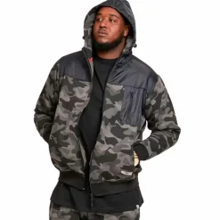 Discount D555 Grendon Herre Cardigan Plus Size - Camo