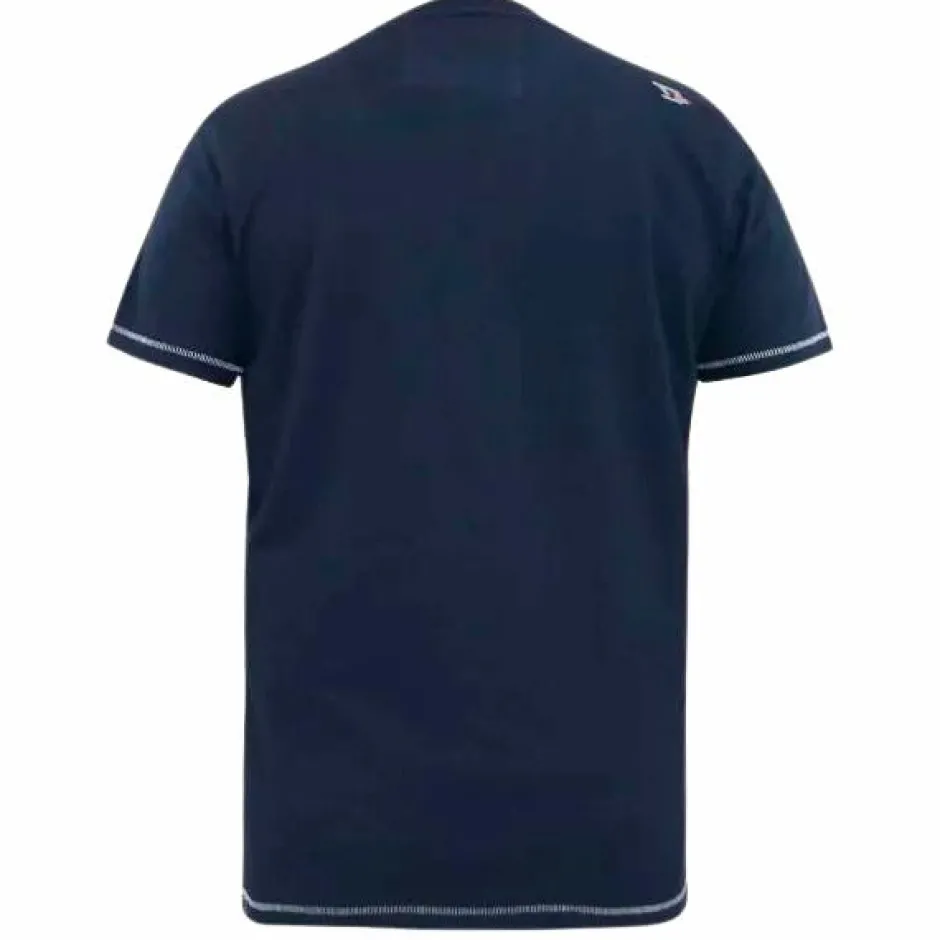 Discount D555 Hardwick Herre T-shirt Plus Size - Navy