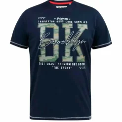 Sale D555 Herre T-shirt - Navy