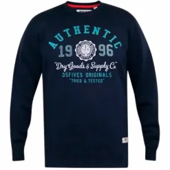 Outlet D555 Keyworth Herre Sweatshirt Plus Size - Navy