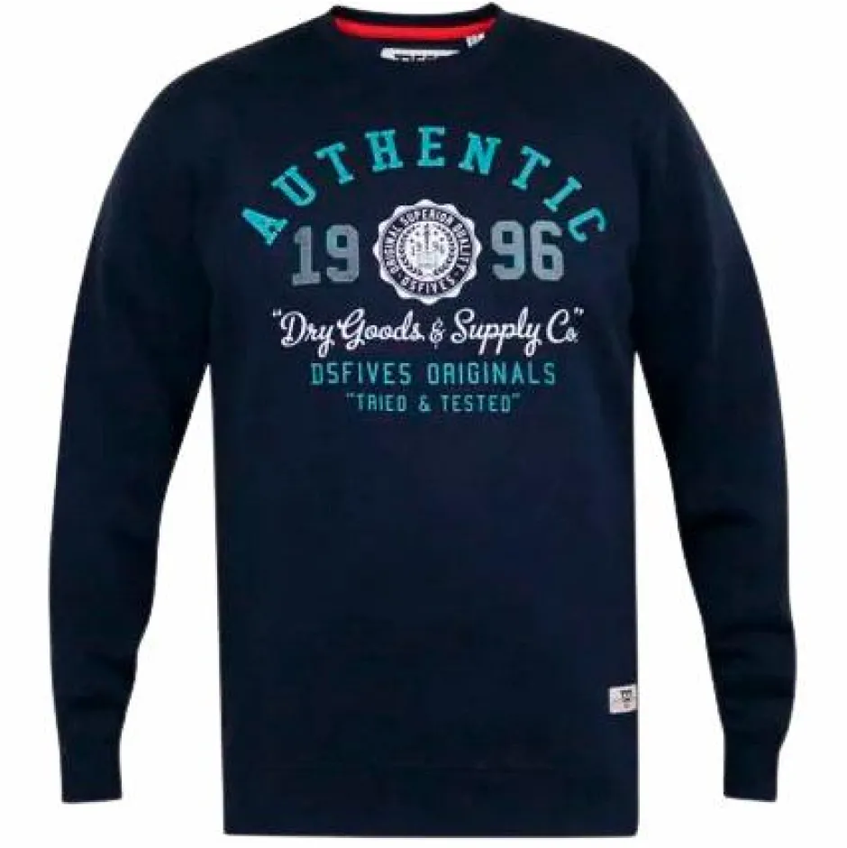 Outlet D555 Keyworth Herre Sweatshirt Plus Size - Navy