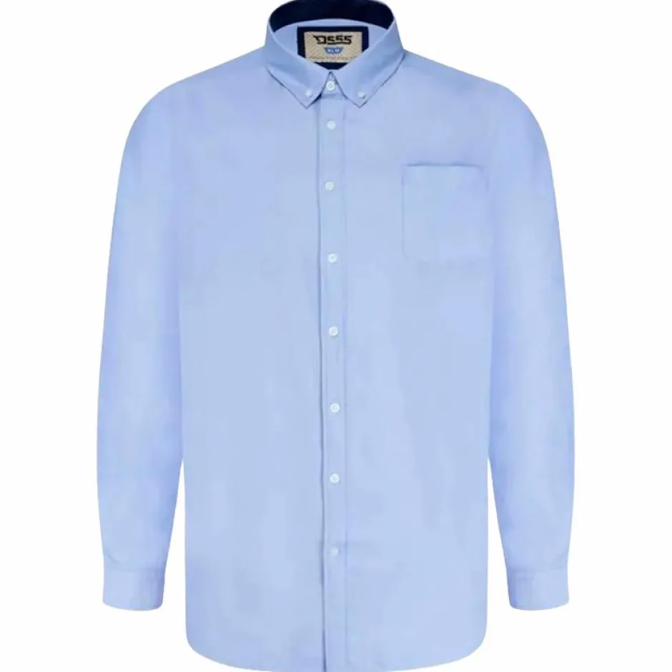 Sale D555 Richard Herre Skjorte Plus Size - Sky Blue