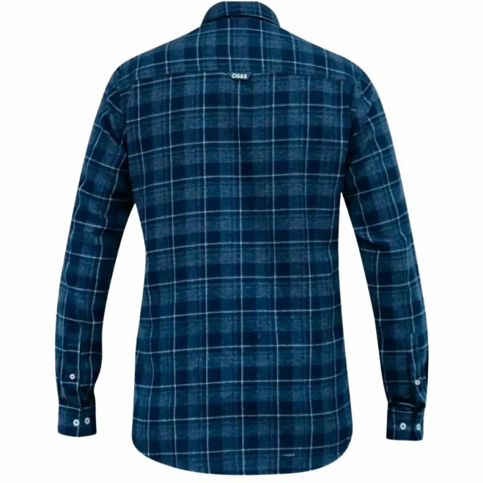 Clearance D555 Sonny Herre Skjorte Plus Size - Navy Check