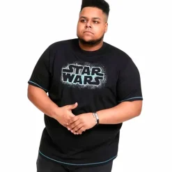 Clearance D555 Star Wars Herre T-shirt Plus Size - Black